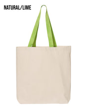 Load image into Gallery viewer, 11L Canvas Tote with Contrast-Color Handles