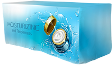 Load image into Gallery viewer, Fitted table throw with slit back