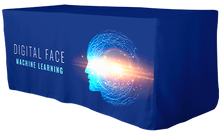 Load image into Gallery viewer, Fitted table throw with slit back