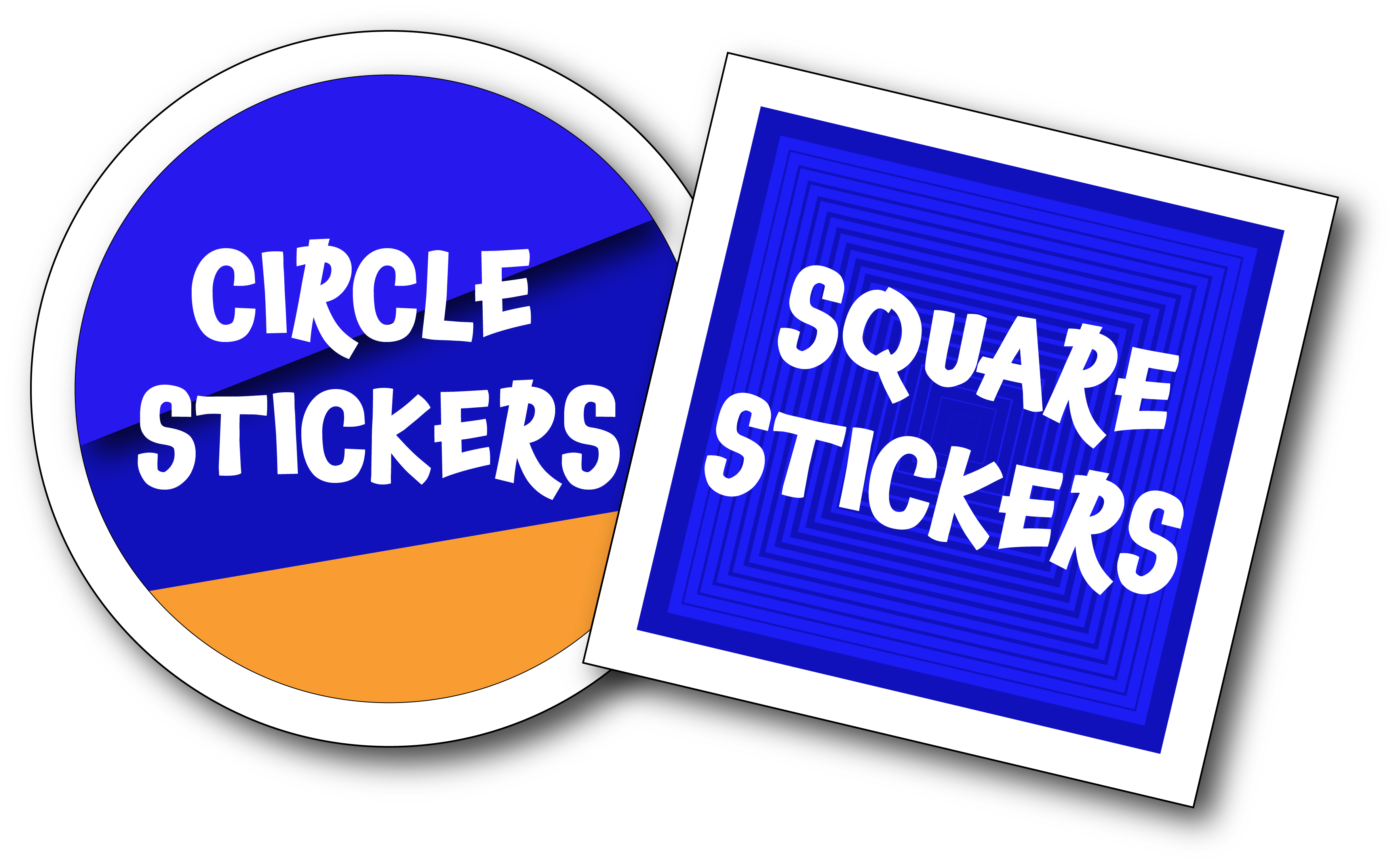 Circle and Square Stickers Shirting Spree