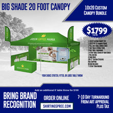 Load image into Gallery viewer, 10x20 Custom Canopy Tent Bundle
