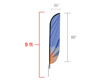 Load image into Gallery viewer, Feather Convex Flag
