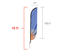 Load image into Gallery viewer, Feather Convex Flag

