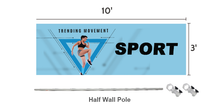 Load image into Gallery viewer, 10x10 Custom Canopy tent Half Wall

