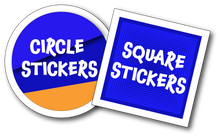 Load image into Gallery viewer, Gloss Laminate Circle and Square Stickers
