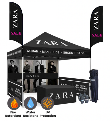 Canopy Bundle Package - 10'x10' Graphics Half Walls | Shirting Spree